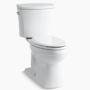 KOHLER K-3754-0 Kelston Comfort Height Two-Piece Elongated 1.6 GPF Toilet