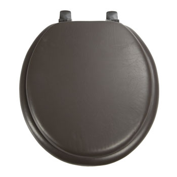 Ginsey Standard Soft Toilet Seat with Plastic Hinge