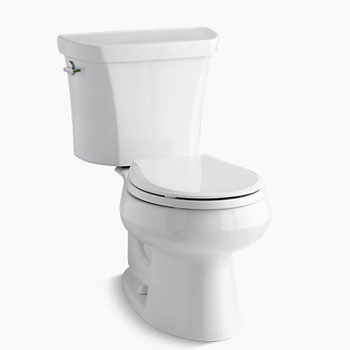 KOHLER K-3987-RA-0 Wellworth Round-Front Dual Flush Toilet