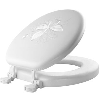 MAYFAIR Soft Toilet Seat with Embroidered Butterfly