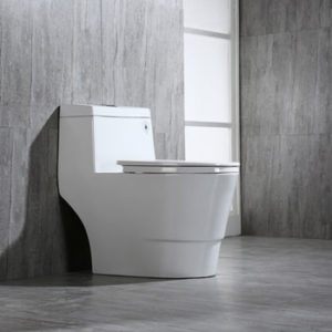 WoodBridge T-0001, Dual Flush Elongated One Piece Toilet